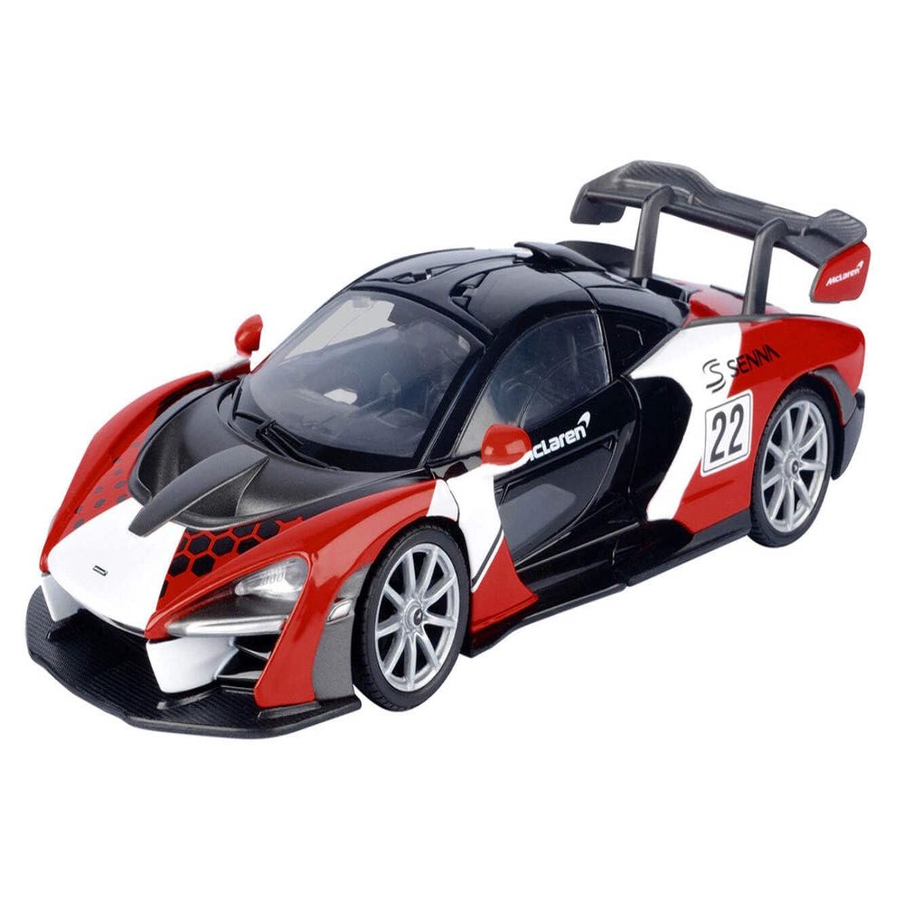 Senna #22 Black with Red and White Graphics GT Racing Series 1/24 Diecast Model Car by Motormax 73791