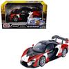 Senna #22 Black with Red and White Graphics GT Racing Series 1/24 Diecast Model Car by Motormax 73791 view 3