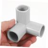 KOMBIUDA 6pcs Playpen Pipe Connector Pe Corner Adapter Elbow Fittings for Easy Assembly Stair Gate Accessory view 3