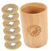 BESPORTBLE Bamboo Divination Tool Set for I Ching Study Chinese Fortune Telling Accessories Copper Coins for Feng Shui and Divination Practices view 1