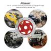 Jinlorion 4pcs Aluminum Alloy CNC Simulated Brake Disc Set, Lightweight and Durably Accessory for 1:10 RC Car, to Install, Replace Old or Damaged Ones, Size and Shape, (Red) view 2