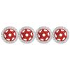 Jinlorion 4pcs Aluminum Alloy CNC Simulated Brake Disc Set, Lightweight and Durably Accessory for 1:10 RC Car, to Install, Replace Old or Damaged Ones, Size and Shape, (Red) view 3