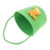 Abaodam Handwoven Small Cotton Rope Basket Candy Container for Shower and Wedding Lightweight Mini Dinosaur Snack and Toy Storage Crate Portable Basket for Nursery Boy Girl Cat and Dog Toys view 1