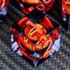 ARUOHHA DND Resin Dice Gazes Eye Dice Liquid Core Flaming RPG Sharp Edged Dice Set with Gift Box, Polyhedral D and D Dice Set Compatible with Dungeons Dragons Role Playing Game D20 D12 D10 D8 D6 view 3