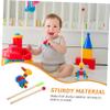 BESPORTBLE Wooden Push Walker Cartoon Animal Walker Toy Boys and Girls Birthday Christmas Party view 3