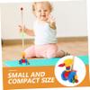 BESPORTBLE Wooden Push Walker Cartoon Animal Walker Toy Boys and Girls Birthday Christmas Party view 4