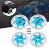 Jinlorion 4pcs Aluminum Alloy CNC Simulated Brake Disc Set, Lightweight and Durably Accessory for 1:10 RC Car, to Install, Replace Old or Damaged Ones, Size and Shape, (Blue) view 2