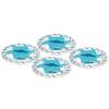 Jinlorion 4pcs Aluminum Alloy CNC Simulated Brake Disc Set, Lightweight and Durably Accessory for 1:10 RC Car, to Install, Replace Old or Damaged Ones, Size and Shape, (Blue) view 3