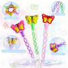 24 Packs Bulk Mini Butterfly Bubble Wands, Boys and Girls Holiday Party Favors Student Summer Party Supply view 2