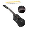 CORHAD Folk Acoustic Guitar for Mini Music Instrument for Beginners Comfortable Play for Music Lovers Black view 4