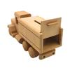Dekohelden24 Sustainable Mobile Wood Money Box, Money Box as Lorry, Nostalgic Lorry Money Box, Children's Money Box, Lorry, Economy Transporter, Nostalgia Truck Made of Beech Wood, L/W/H 25 x 8 x 9 cm view 4