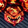 ARUOHHA DND Resin Dice Gazes Eye Dice Liquid Core Flaming RPG Sharp Edged Dice Set with Gift Box, Polyhedral D and D Dice Set Compatible with Dungeons Dragons Role Playing Game D20 D12 D10 D8 D6 view 3