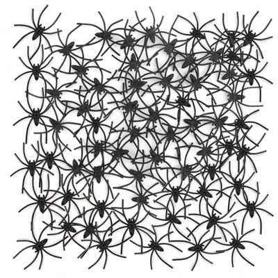 120 Pieces Plastic Spiders, Spiders Halloween Decorations, Halloween Spider, Fake Spiders, Black Small Spider Web Decoration, Realistic Prank Props Scare Fun Practical Surprise Joke Toys Home Party