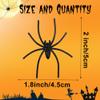 120 Pieces Plastic Spiders, Spiders Halloween Decorations, Halloween Spider, Fake Spiders, Black Small Spider Web Decoration, Realistic Prank Props Scare Fun Practical Surprise Joke Toys Home Party view 3