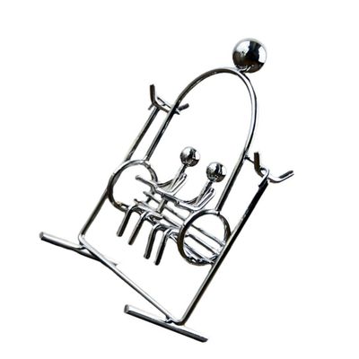 Abaodam Physics Balancing Tumbler Toy Balance Ball Iron Swing Figurine for Office