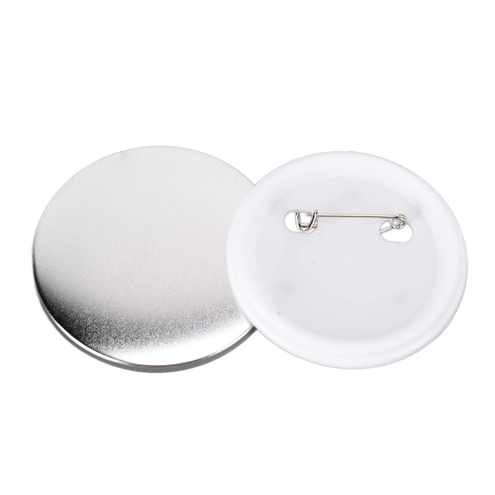 aqxreight 100pcs Badge Back Cover Tinplate Plastic Base Avoid Firm DIY Badge Tool for Christmas Birthday Gifts50mm 100pcs Back CoverDIY ToolTinplate Activities of and (100 Sets of 50MM Badges)