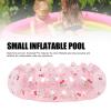 29 Inch Inflatable Swimming Pool, Portable PVC Play Pit Pool for Kids, Indoor Outdoor Backyard Transparent Cherry view 2