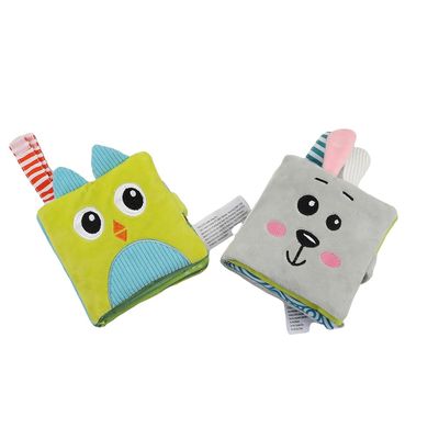 bebe mondo Soft Baby Books  Crinkle Cloth Books for Infants, Touch and Feel Sensory Toys, Baby Gifts for 0-6-12-18 Months, Bunny & Farm Theme (2-Pack)