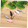 BESPORTBLE 16pcs Fake Mice Mouse Miniatures Halloween Rats Decor Props Decorative Figurines Safe Material view 3