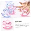 Gogogmee 48Pcs Mini Acrylic Rocking Horse DIY Desktop Decoration for Parties Home Decor and Safe Lightweight Miniature Rocking Horse Ornaments view 2