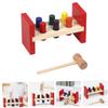 Sosoport 1 Set Wooden Pounding for Hand Eye Coordination Early Education Cognitive Development and Safe Material Recognition Activity view 2