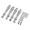2 Pairs RC Car Shock Absorber, 90mm Aluminum Alloy RC Shocks Replacement RC Car Modification Parts for WPL C14 C24 MN D90 99S Model (Silver) view 1
