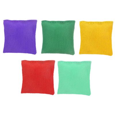 SOPOTUTU 5pcs Double Layer Bean Bags for Tossing Games Indoor and Outdoor Activities for Parties and Community Events