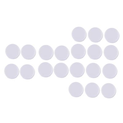 HOODANCOS 100Pcs White Round Baby Rattle Noise Makers Insert Squeakers Plastic Boxes for Playtime