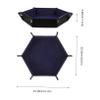 Abaodam Foldable Dice Tray Creative PU Dice Storage Box for Games Design with Snap Corners Versatile Organizer for Mobile Phones Jewelry Keys and More view 2