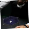 Abaodam Foldable Dice Tray Creative PU Dice Storage Box for Games Design with Snap Corners Versatile Organizer for Mobile Phones Jewelry Keys and More view 3