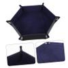 Abaodam Foldable Dice Tray Creative PU Dice Storage Box for Games Design with Snap Corners Versatile Organizer for Mobile Phones Jewelry Keys and More view 4