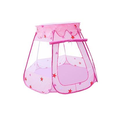 BESPORTBLE Hexagon Game Tent House for Resistant Playhouse Pink for Imaginative Play and Easy Setup for Ages