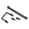 Aluminum Alloy Front Bumper for MN D90 99s 1/10 RC Car, Metal Bumper Upgrade for Collision, Lightweight and Durably Accessory, Installation to Enhance Driving Experience (Black) view 2