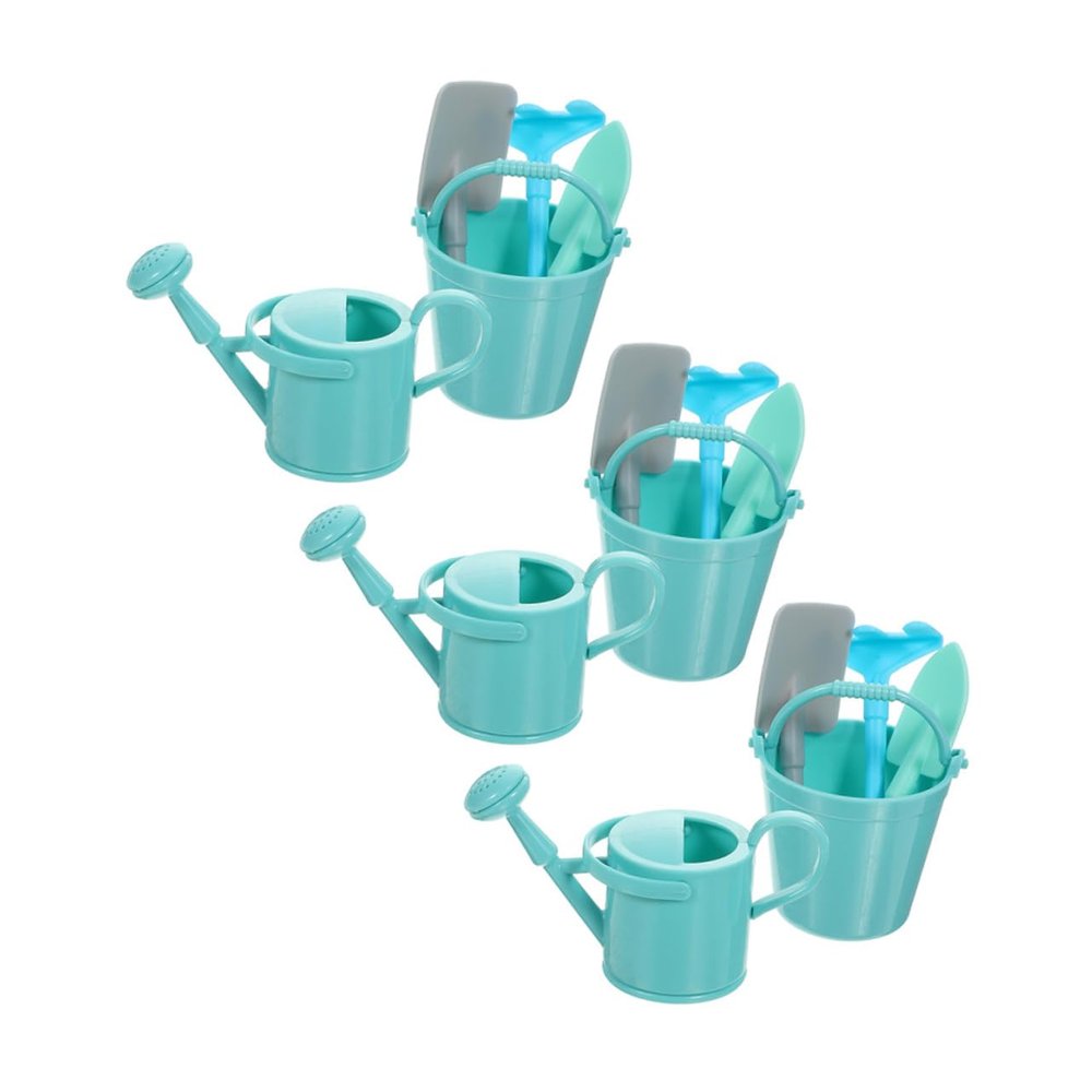 JOINPAYA 3sets Miniature Gardening Tool Landscape Ornament Watering Can Shovel Rake Cute Decor for Boys and Girls Gardening and