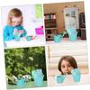 JOINPAYA 3sets Miniature Gardening Tool Landscape Ornament Watering Can Shovel Rake Cute Decor for Boys and Girls Gardening and view 4
