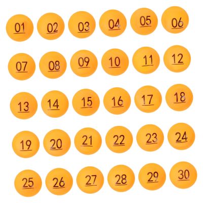Ciieeo 30pcs Hollow Raffle Balls Bingo Ball Hollow Lottery Game for Home Parties Raffle Drawing Vibrant Colors