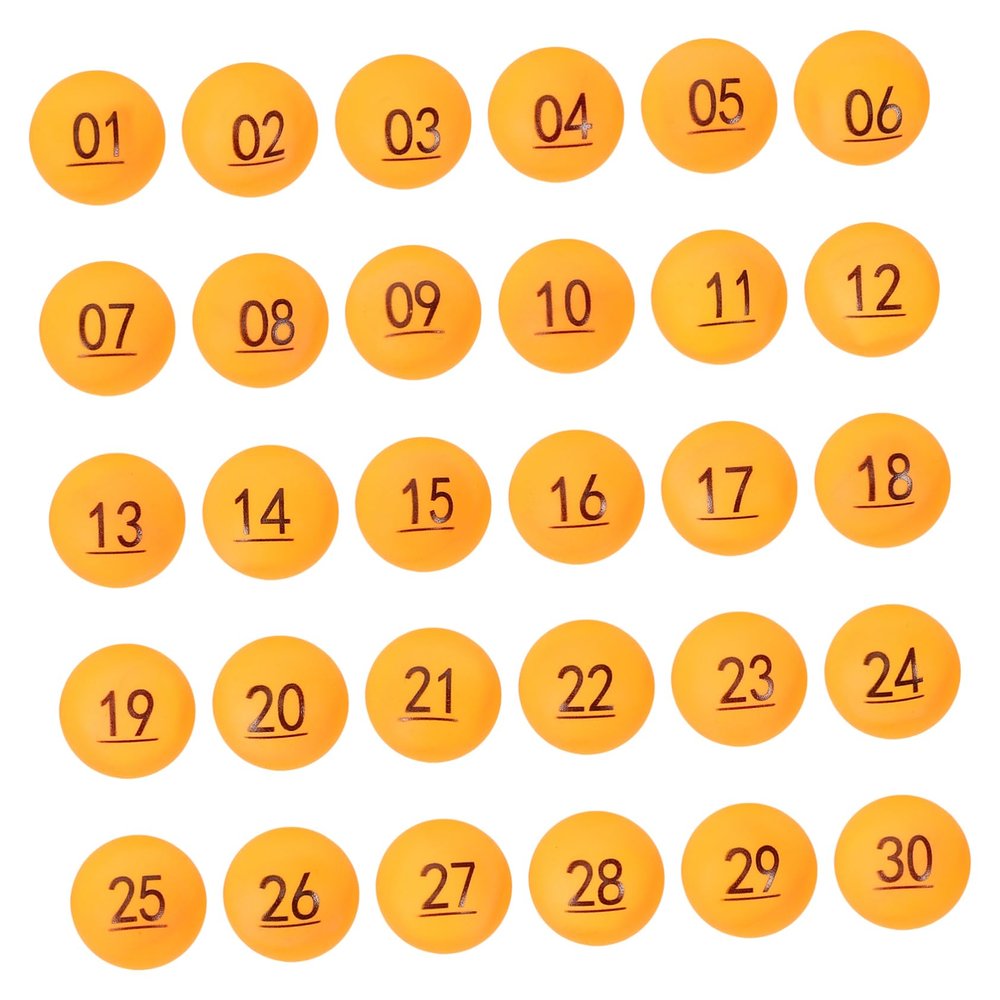 Ciieeo 30pcs Hollow Raffle Balls Bingo Ball Hollow Lottery Game for Home Parties Raffle Drawing Vibrant Colors