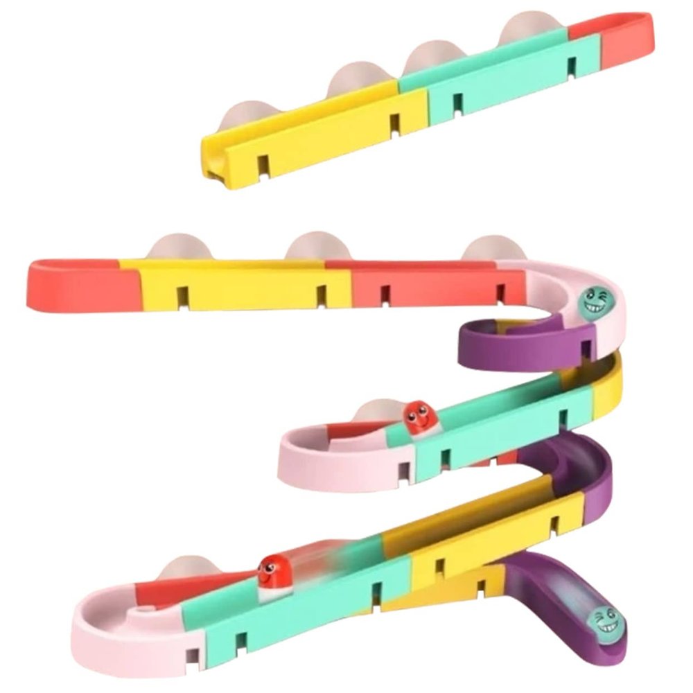 PERSELOSO Montessori Toys Ball Track Toy for Boys and Girls Flexible Race Track for Toddlers Ages