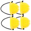 FUNNETOYU 4Pcs Miniature Dolls Safety Helmets Fun Mini Construction Hats for Dolls Hard Hats for and DIY Projects Creative Dollhouse Accessories view 1