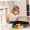 FUNNETOYU 4Pcs Miniature Dolls Safety Helmets Fun Mini Construction Hats for Dolls Hard Hats for and DIY Projects Creative Dollhouse Accessories view 2