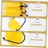 FUNNETOYU 4Pcs Miniature Dolls Safety Helmets Fun Mini Construction Hats for Dolls Hard Hats for and DIY Projects Creative Dollhouse Accessories view 3