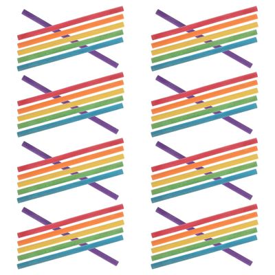 VOSAREA 50pcs Colorful Wooden Rhythm Sticks Set for Safe Natural Musical Instruments Design for Classroom Activities Boys