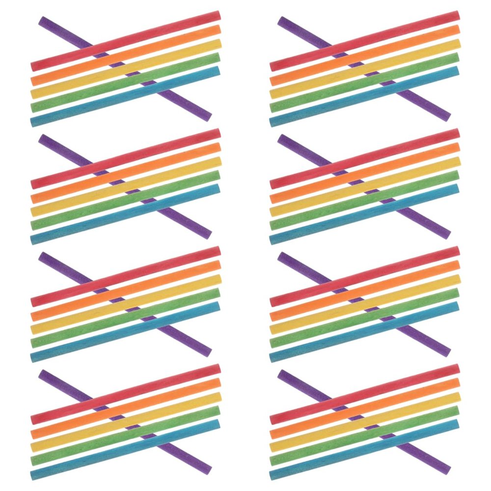 VOSAREA 50pcs Colorful Wooden Rhythm Sticks Set for Safe Natural Musical Instruments Design for Classroom Activities Boys