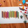 VOSAREA 50pcs Colorful Wooden Rhythm Sticks Set for Safe Natural Musical Instruments Design for Classroom Activities Boys view 3