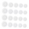 DECHOUS 20Pcs Plastic Piggy Bank Bottom Plugs Stoppers for Coin Savings Box Assorted Sizes 4 of Each Size Seal for Plaster Doll Figurines and Bank Supplies view 1
