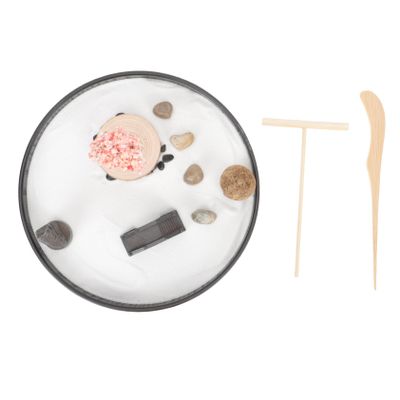 Abaodam Zen Sand Table Decorations Sand for Desk Boys and Girls Sandbox Zen Garden Accessories Figure Model