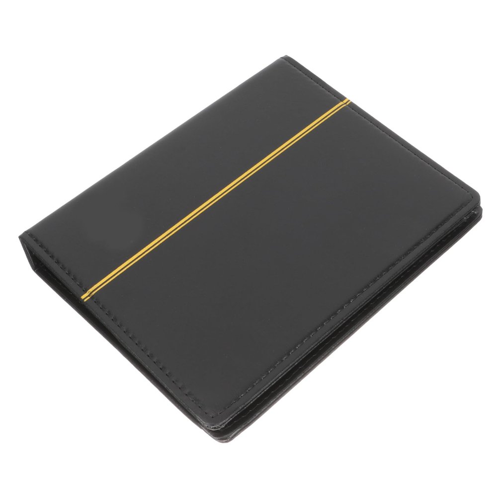 Gogogmee Commemorative Stamp and Coin Collection Album Transparent Pages for Easy Viewing Storage for Coins Stamps Photos and Postcards Black Design