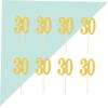 LIOOBO 10pcs Glitter Number Cake Topper Picks Fun Cupcake Decorations for Birthdays Weddings and Parties Easy to Insert Cake Decor for Special Celebrations view 2