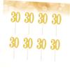 LIOOBO 10pcs Glitter Number Cake Topper Picks Fun Cupcake Decorations for Birthdays Weddings and Parties Easy to Insert Cake Decor for Special Celebrations view 3