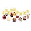 LIOOBO 10pcs Glitter Number Cake Topper Picks Fun Cupcake Decorations for Birthdays Weddings and Parties Easy to Insert Cake Decor for Special Celebrations view 4